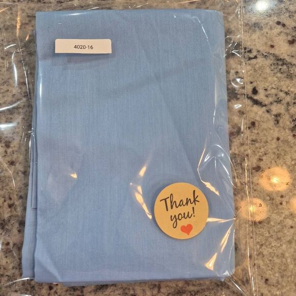 Fabric, Sky Blue Cotton Poplin, 45" x 1.5 yds - Picture 3 of 4